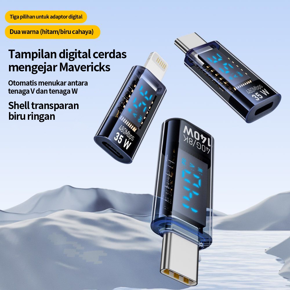Jual Adapter Converter Type C to Lightning, Lightning to Type C, Type C ...