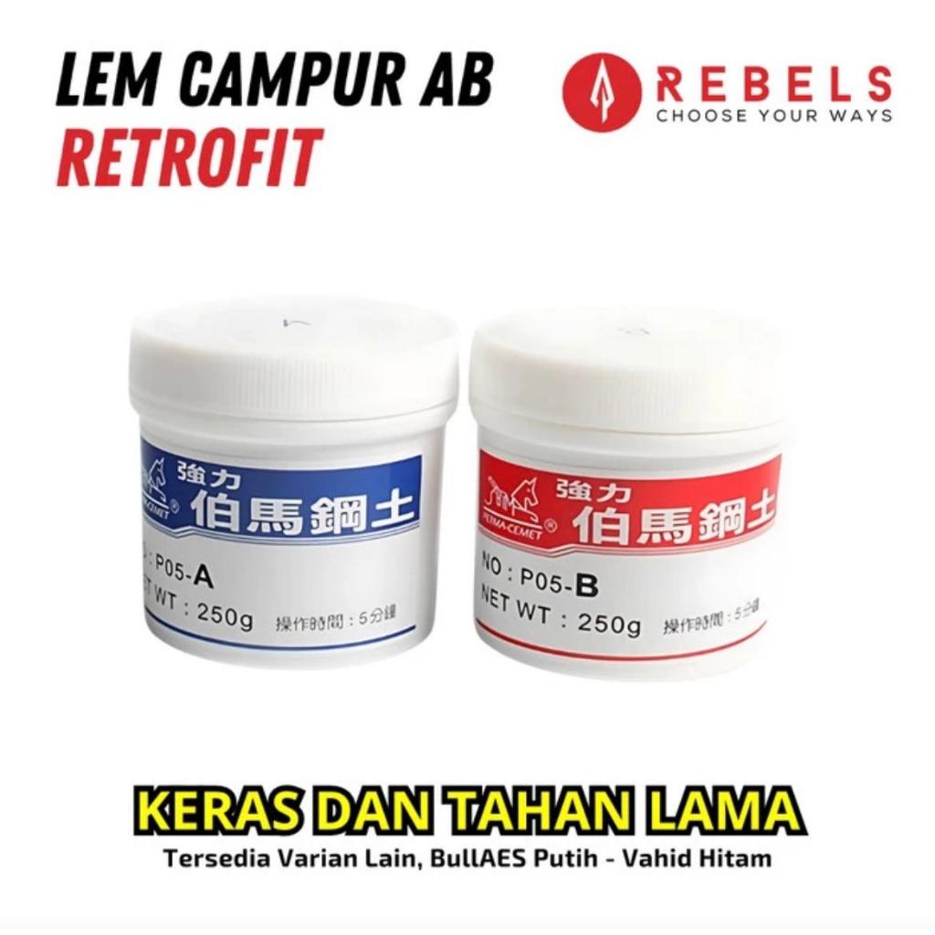 Jual LEM CAMPUR AB VAHID Dan AES Original - Retrofit Headlamp Motor ...