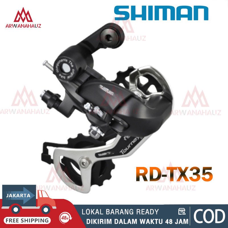Jual RD Shiman TX35 Tourney 6/7/8 Speed Rear Derailleur TX 35 Sepeda ...