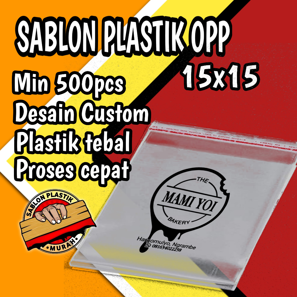 Jual Plastik Sablon Custom Murah Plastik Opp Roti Snack Aksesoris ...