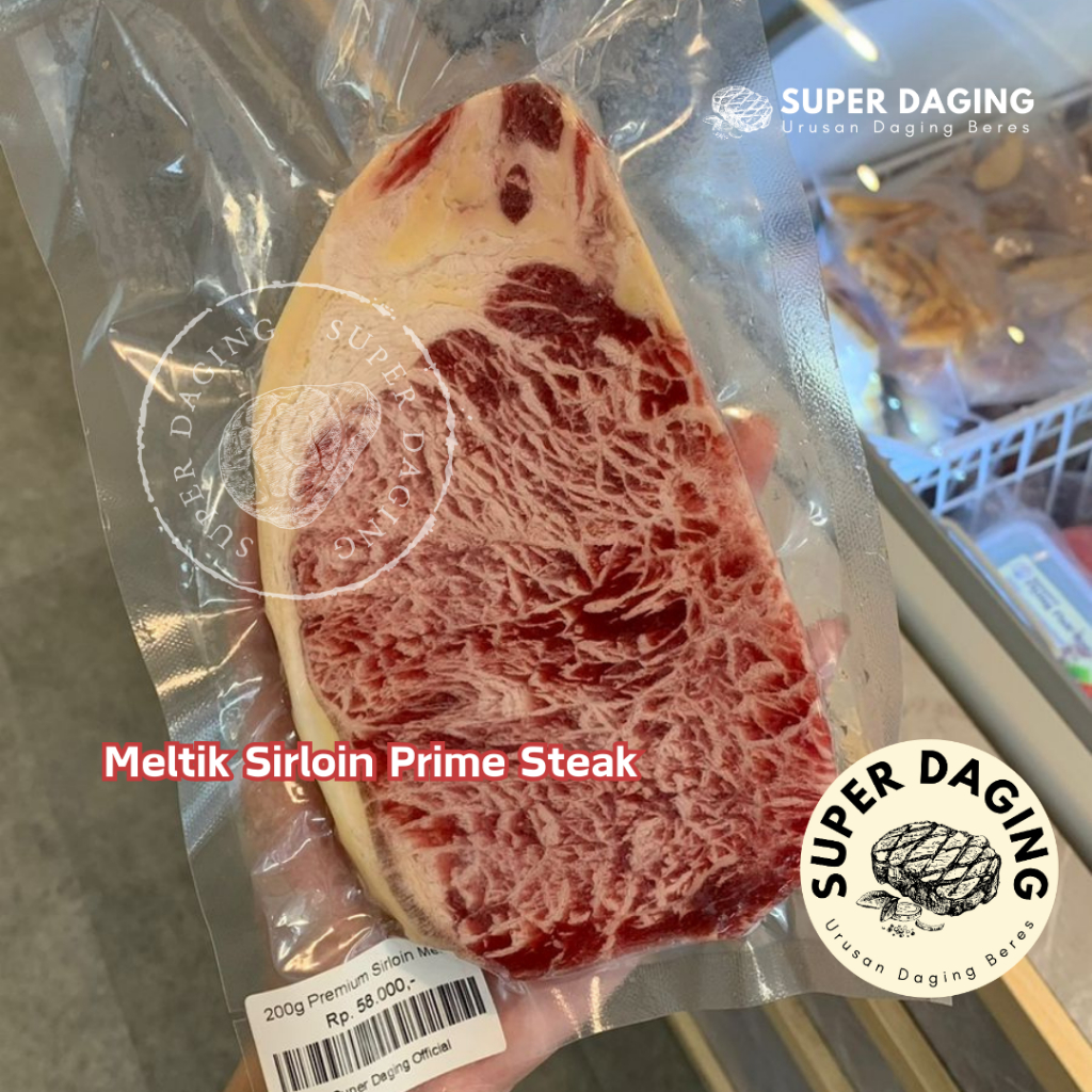 Jual SUPER DAGING Sirloin Premium Meltik Steak 200 gram | Shopee Indonesia