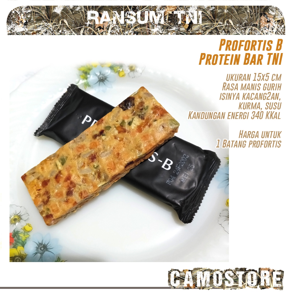 Jual Ransum Tentara Protein Bar Profortis B eprokal Oatbar Makanan MRE ...