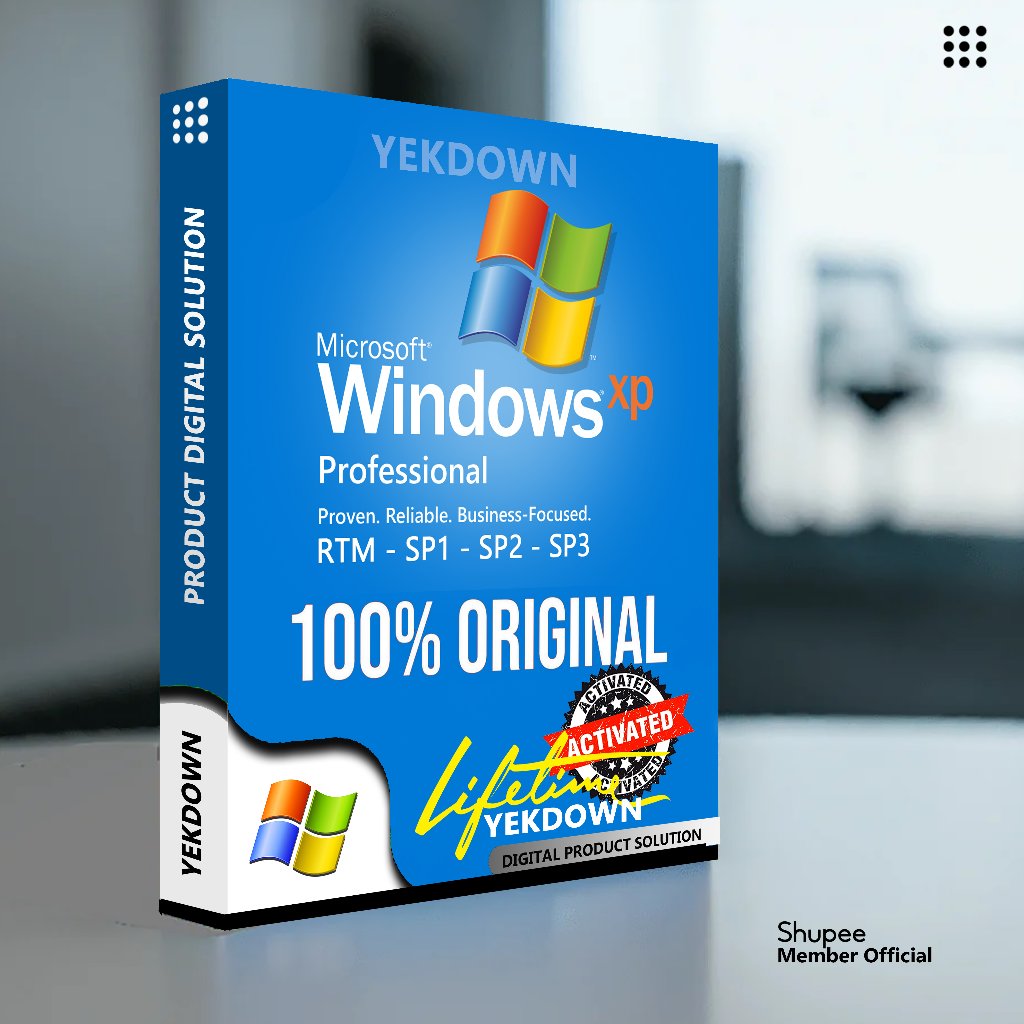 Jual DVD Windows® Xp Professional RTM_SP1_SP2_SP3 Original Produk Key ...