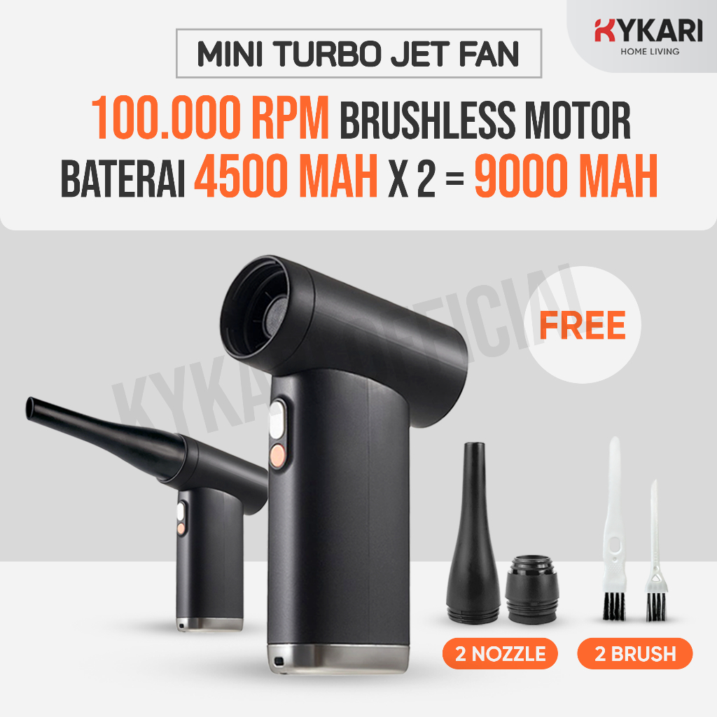Jual KYKARI Jet Fan Turbo 100.000 RPM Brushless Motor - Electric Turbo ...