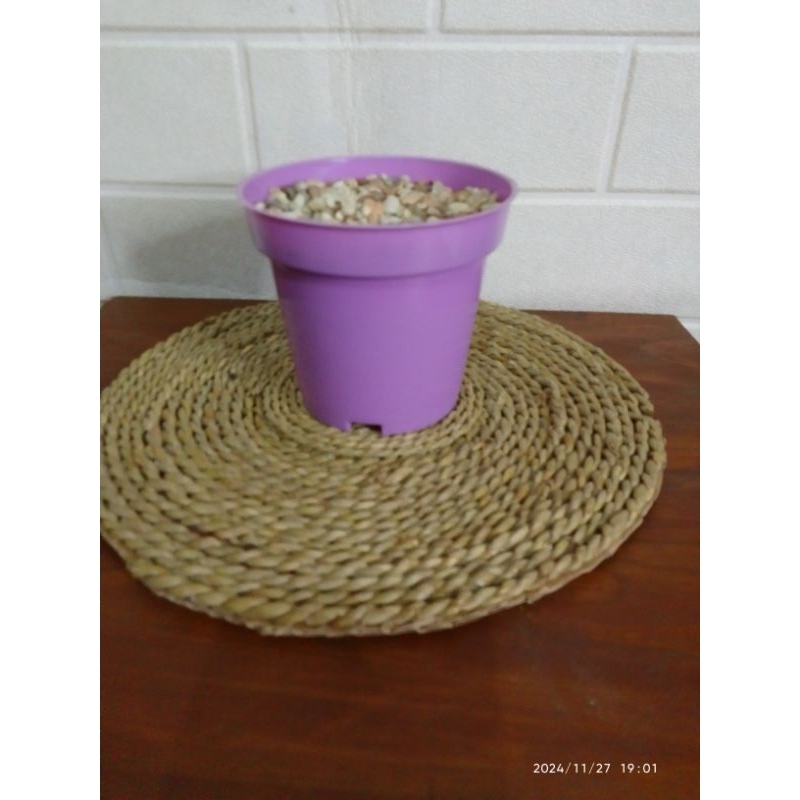 Jual POT / VAS SRONDOL UNGU 10CM + BUSA + BATU | Shopee Indonesia