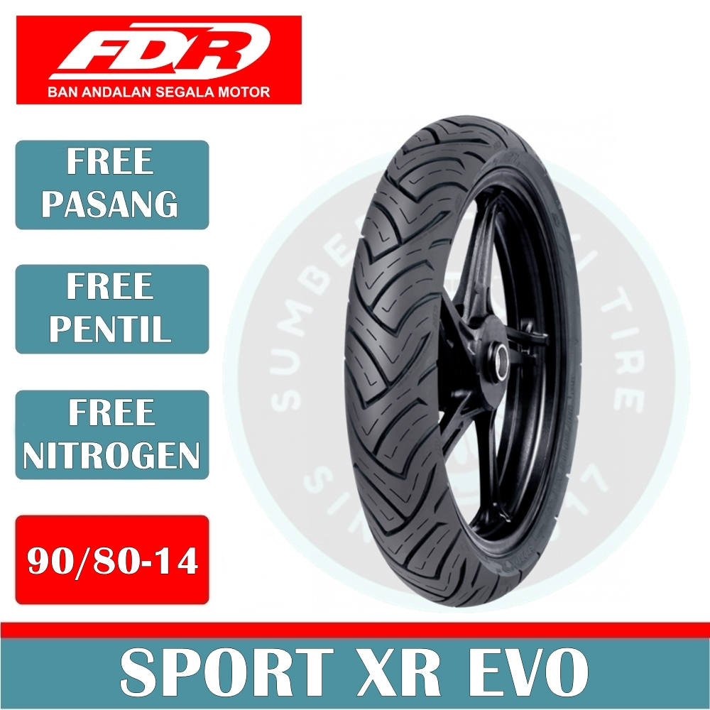 Jual Ban Motor FDR SPORT XR EVO 90/80-14 Tubeless Ban Motor Matic Ring ...