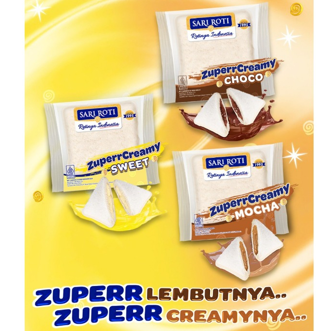 Jual SANDWICH ZUPERR CREAMY SARI ROTI | Shopee Indonesia