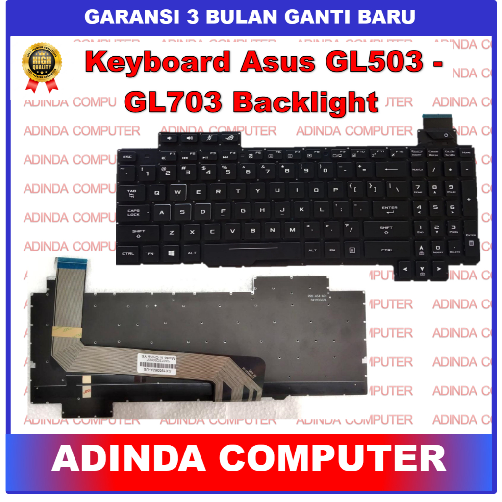 Jual Keyboard Asus ROG Strix GL503 GL703 GL503G GL503GE GL503V GL503VD ...