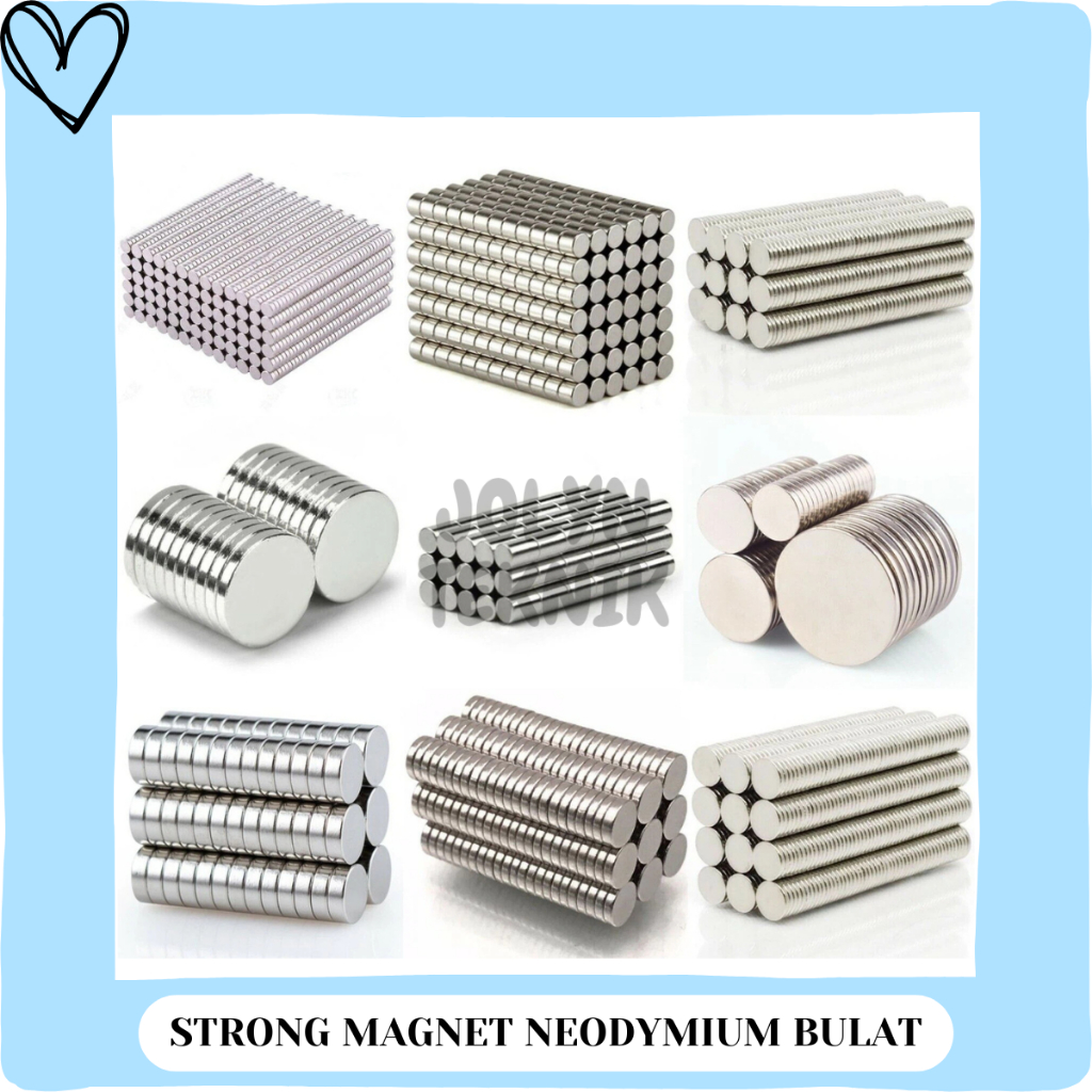 Jual STRONG MAGNET NEODYMIUM NdFeB BULAT KOIN SUPER MAGNET NEO ROUND ...