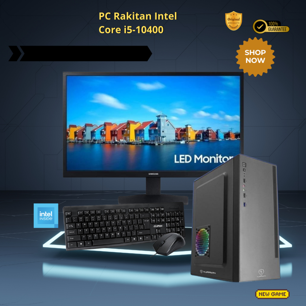 Jual PC Rakitan Intel Core i5-10400 Fullsett | Shopee Indonesia