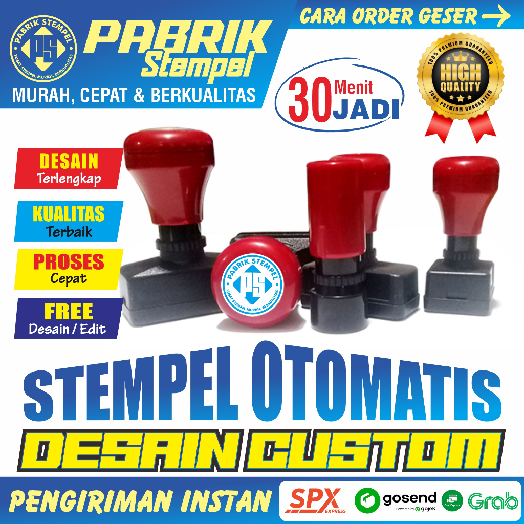 Jual Stempel Custom - Stempel Lunas - Stempel Nama - All Size - 1 Hari ...