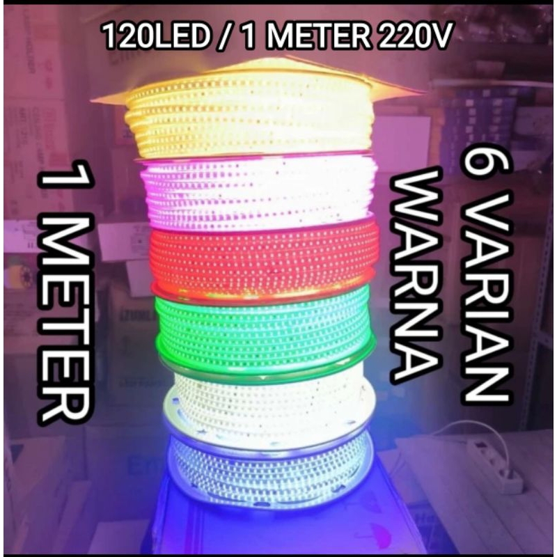 Jual HARGA PERMETER 1 METER EMICO LED STRIP LIGHT 2835 120LED / METER ...