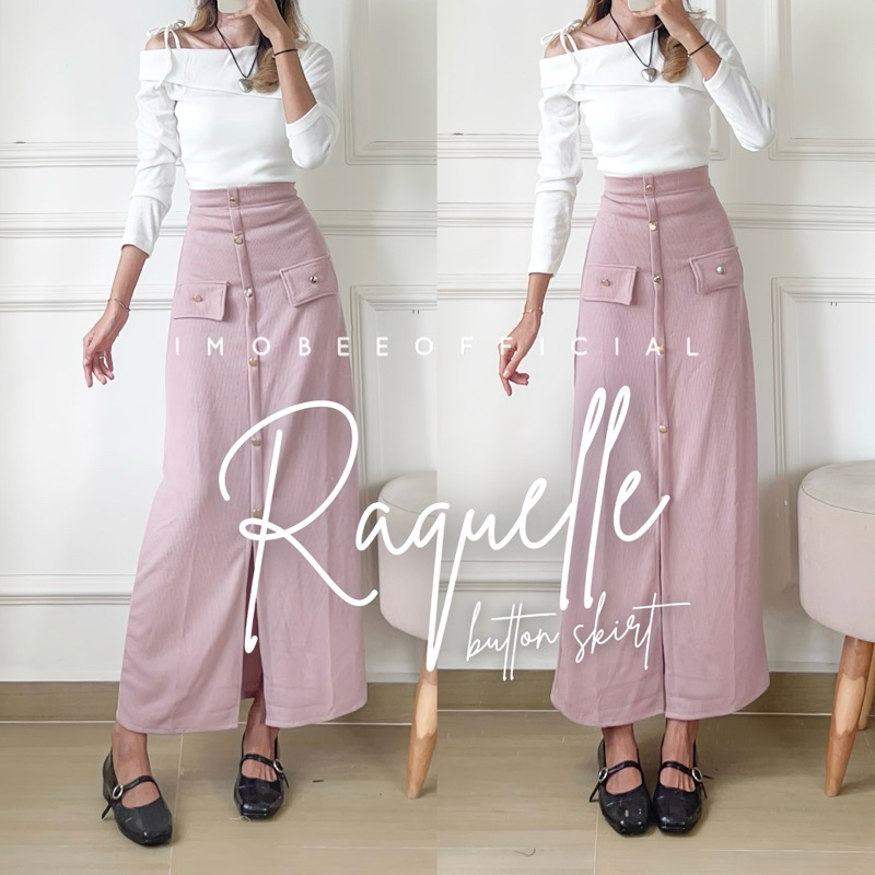 Jual RAQUELLE BUTTON SKIRT VINTAGE // ROK AESTHETIC KANCING PINK ...