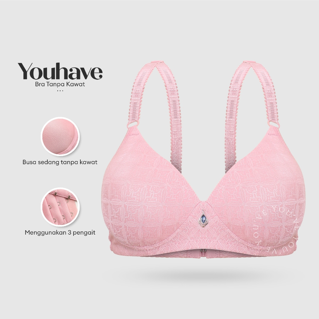 Jual You've (YouHave) BH Wanita Bra Wanita Busa Tipis Tanpa Kawat ...