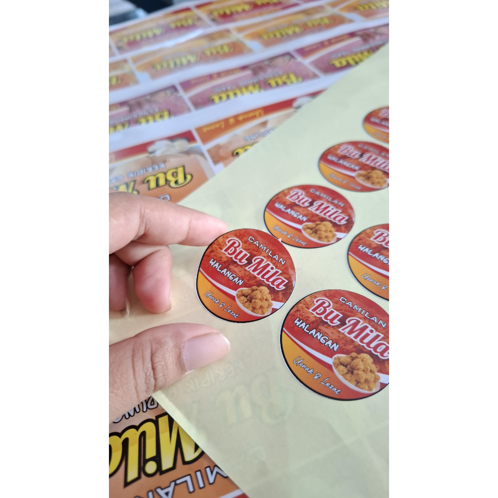 Jual Stiker Label A3 Full Color Custom Cetak dan Cutting Tipe Bontak ...