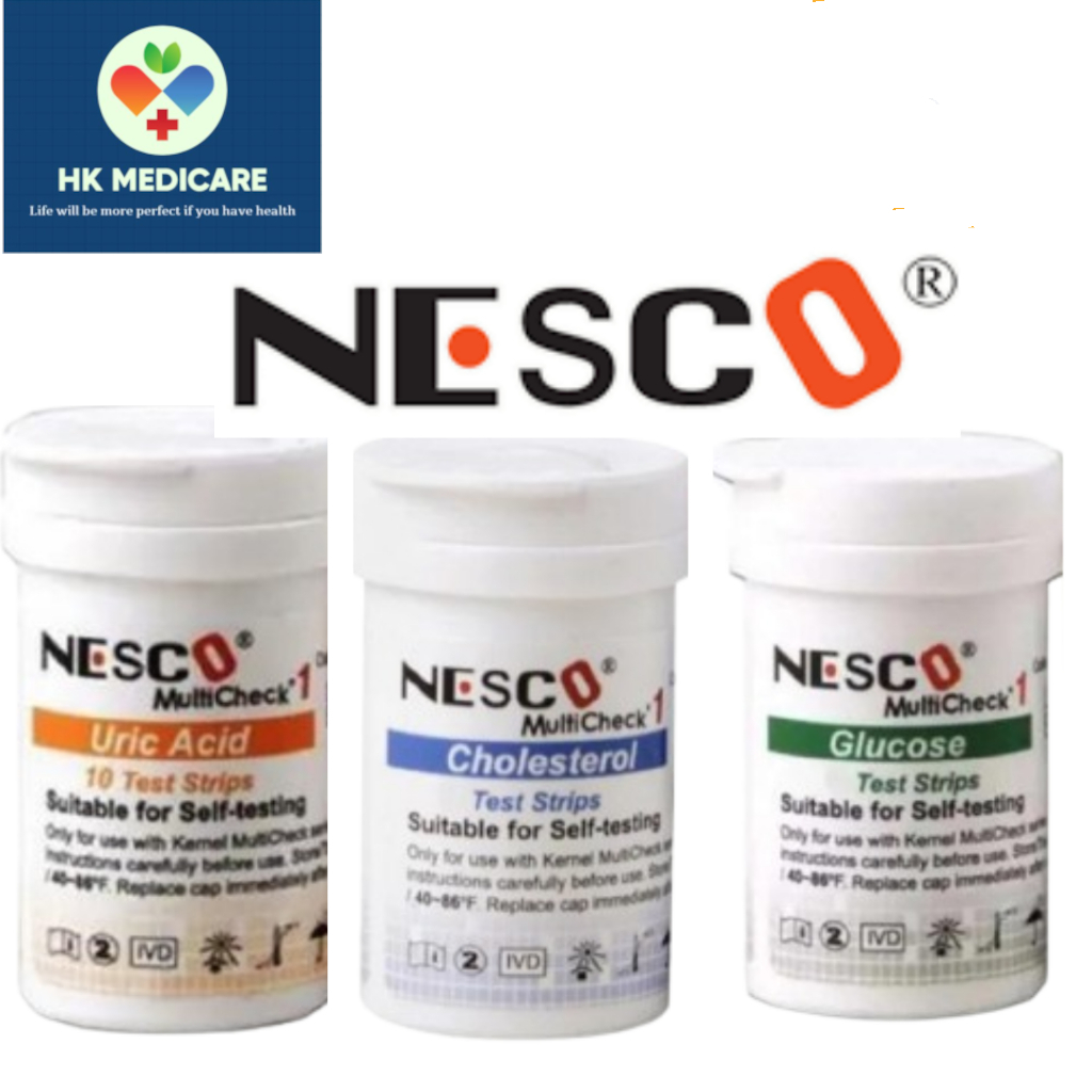 Jual Paket Strip isi ulang NESCO Gula darah,kolestrol,asam urat NESCO 3 ...