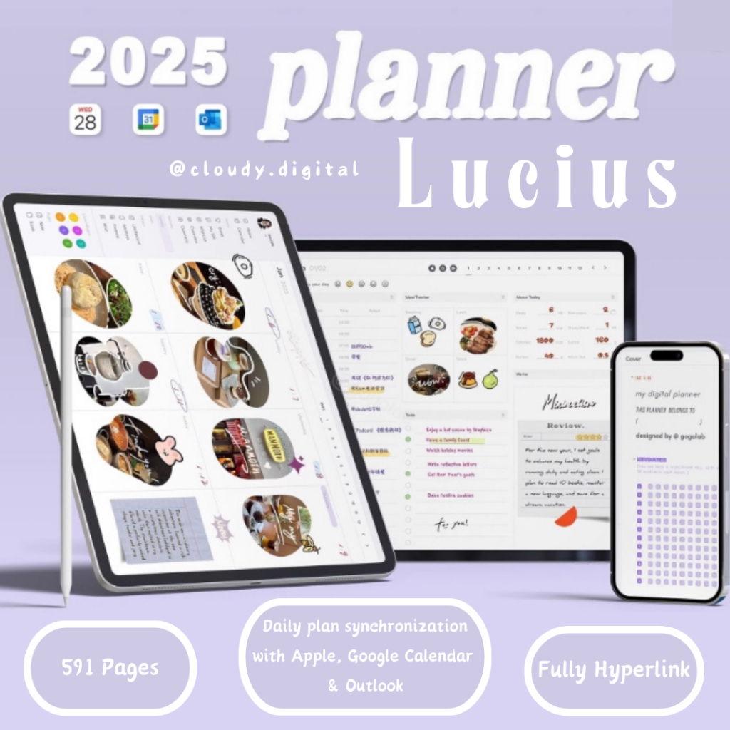 Jual Digital Planner 2025 UI Surface for Goodnotes IOS Android ...