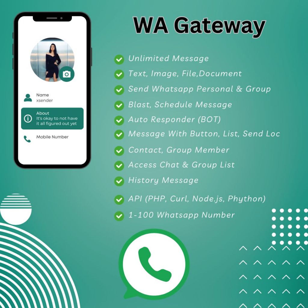 Jual WA Sender | API WA | Pesan Masal | Gateway | Shopee Indonesia