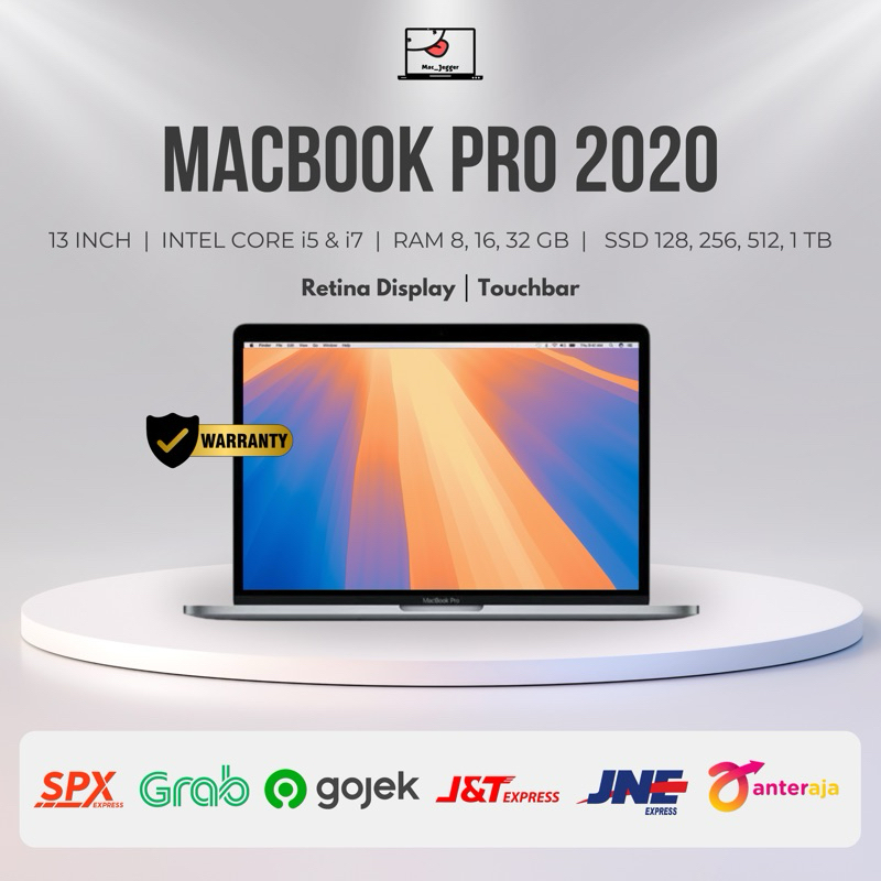 Macbook Pro Touchbar 13inch 2020 i5/i7 16 GB 256/512/1TB