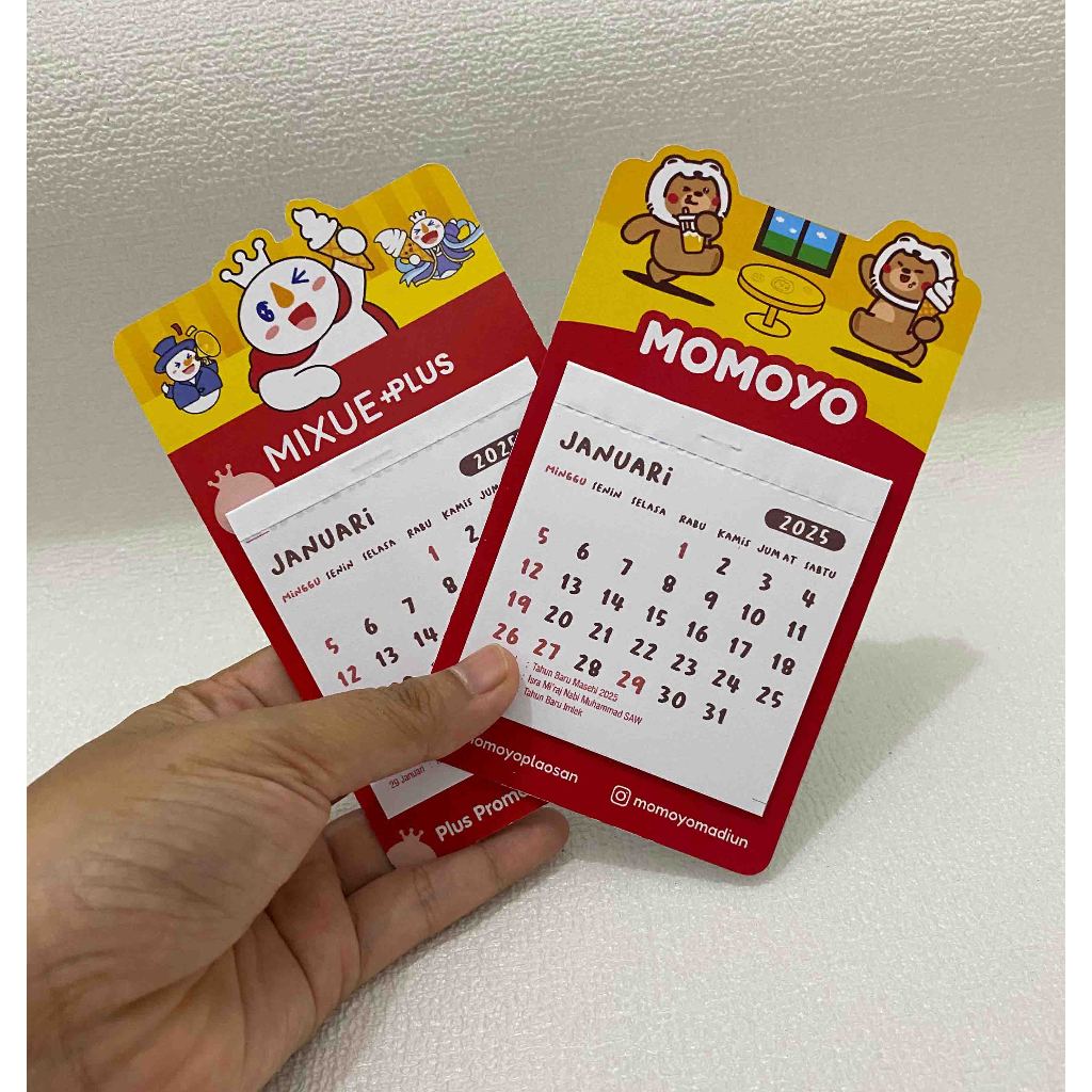 Jual KALENDER MINI MAGNET CUSTOM 2026 CUSTOM SOUVENIR OLSHOP PERNIKAHAN ...