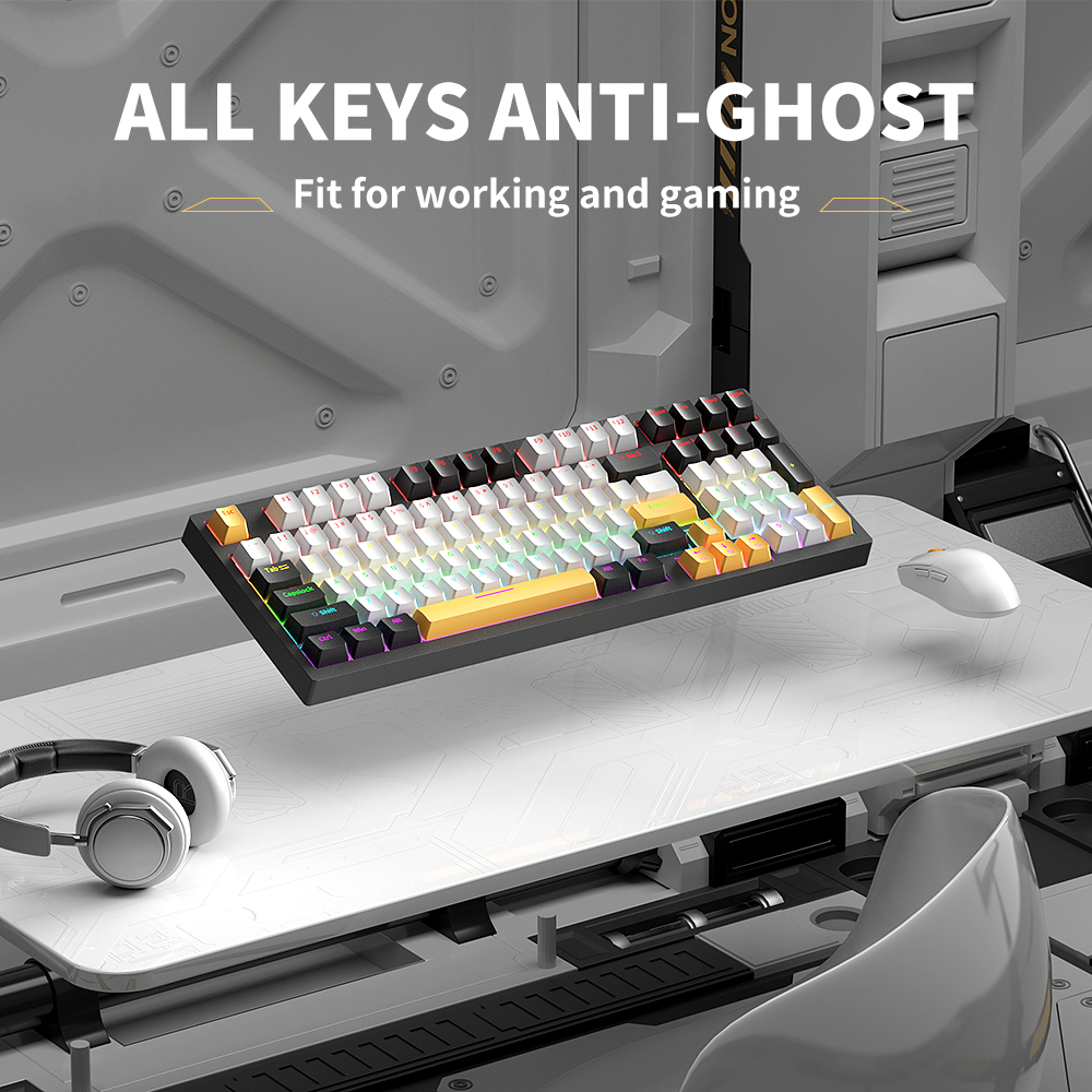 Jual ZIFRIEND KY98 Mechanical Wired Gaming Keyboard 98 Keys Full Size ...