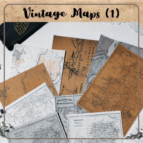 Jual [10 LEMBAR] Vintage map paper / peta vintage / kertas peta ...