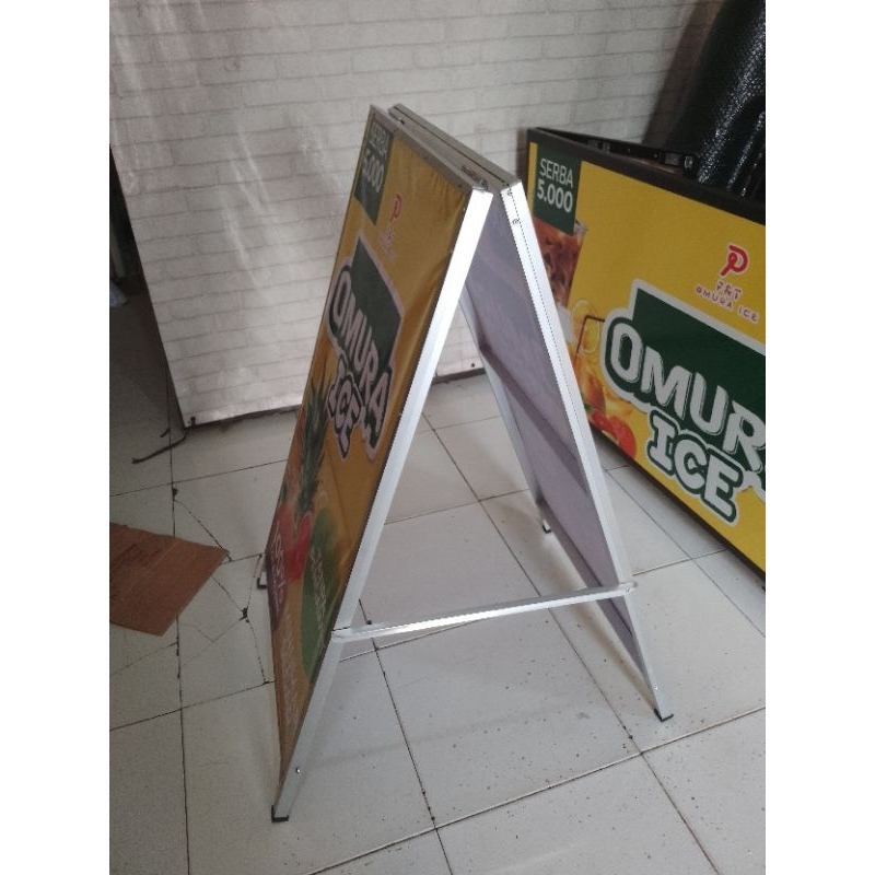 Jual Stand Promo Standing Banner Standing Menu ukuran 60x100 | Shopee ...