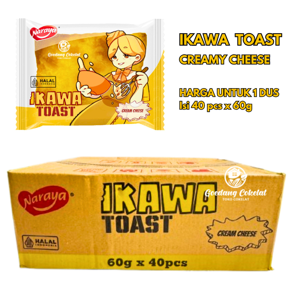 Jual NARAYA IKAWA TOAST Roti Panggang Rasa Coklat, Keju, Srikaya Pandan ...