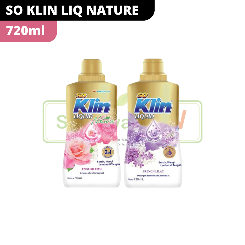 Jual SO KLIN LIQUID NATURE BOTOL 720ML | Shopee Indonesia