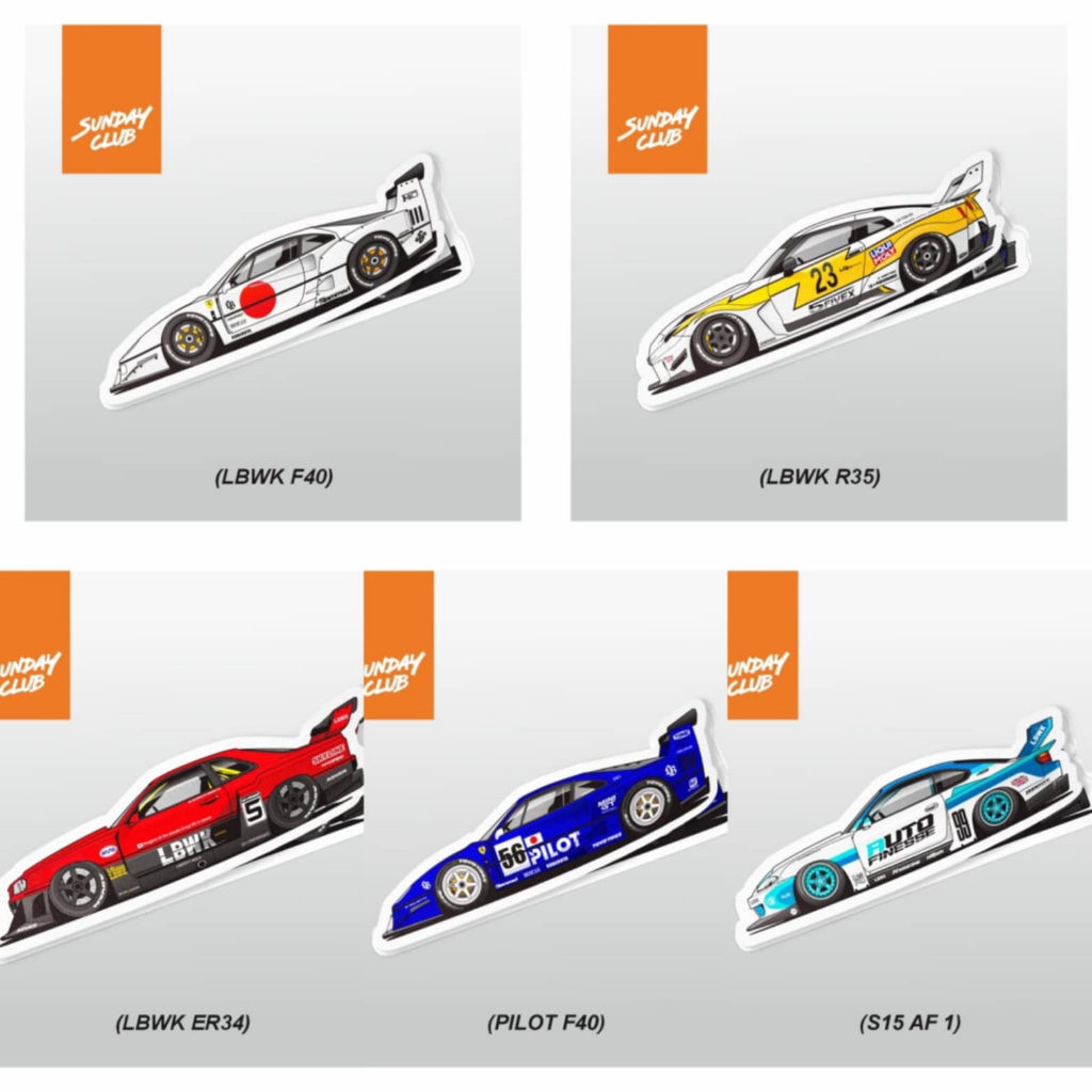 Jual Sunday Club - Sticker LBWK Series - Automotive stiker mobil tahan ...