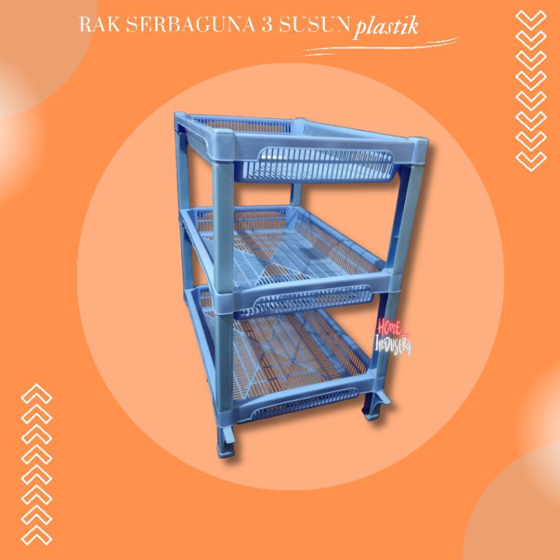 Jual Rak map serbaguna 3 Susun Plastik / Rak Susun 3 Plastik ...
