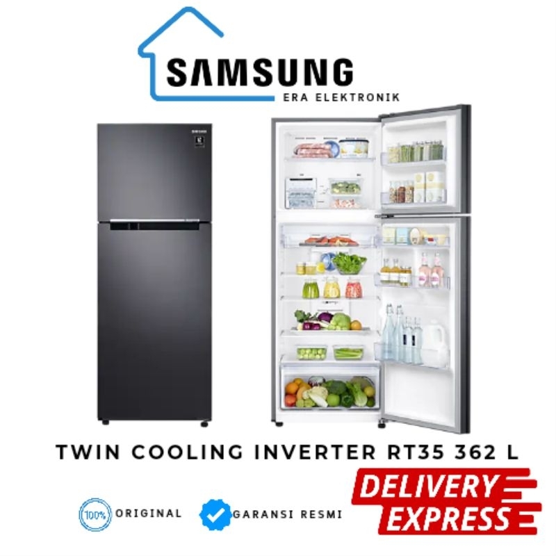 Jual Kulkas Samsung 2 Pintu RT35 Twin Cooling Inverter 362 L | Shopee ...