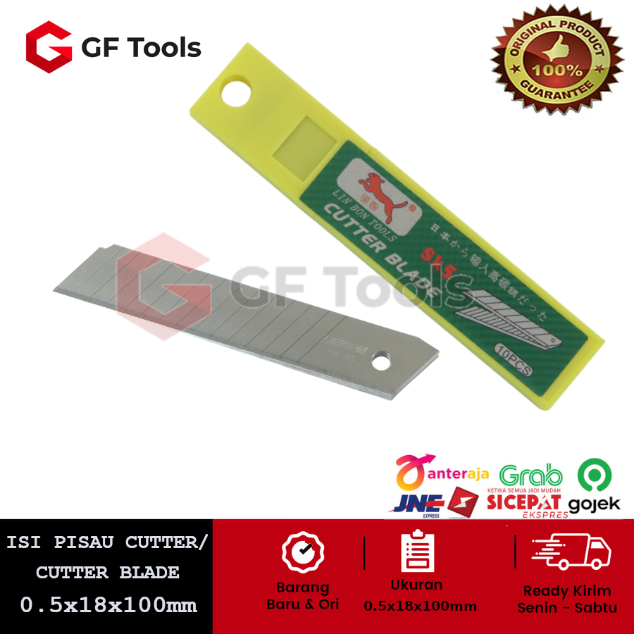 Jual Isi Pisau Cutter Blade Besar Pemotong Dus Lakban Kertas ATK Mata ...