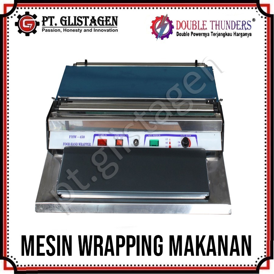 Jual DT HW-450A Mesin Wrapping Pembungkus Makanan Plastik Wrap Hand ...