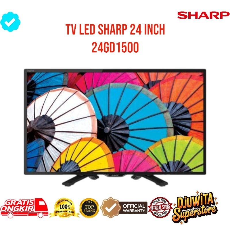 Jual TV LED SHARP 24 INCH 24GD1500 | Shopee Indonesia