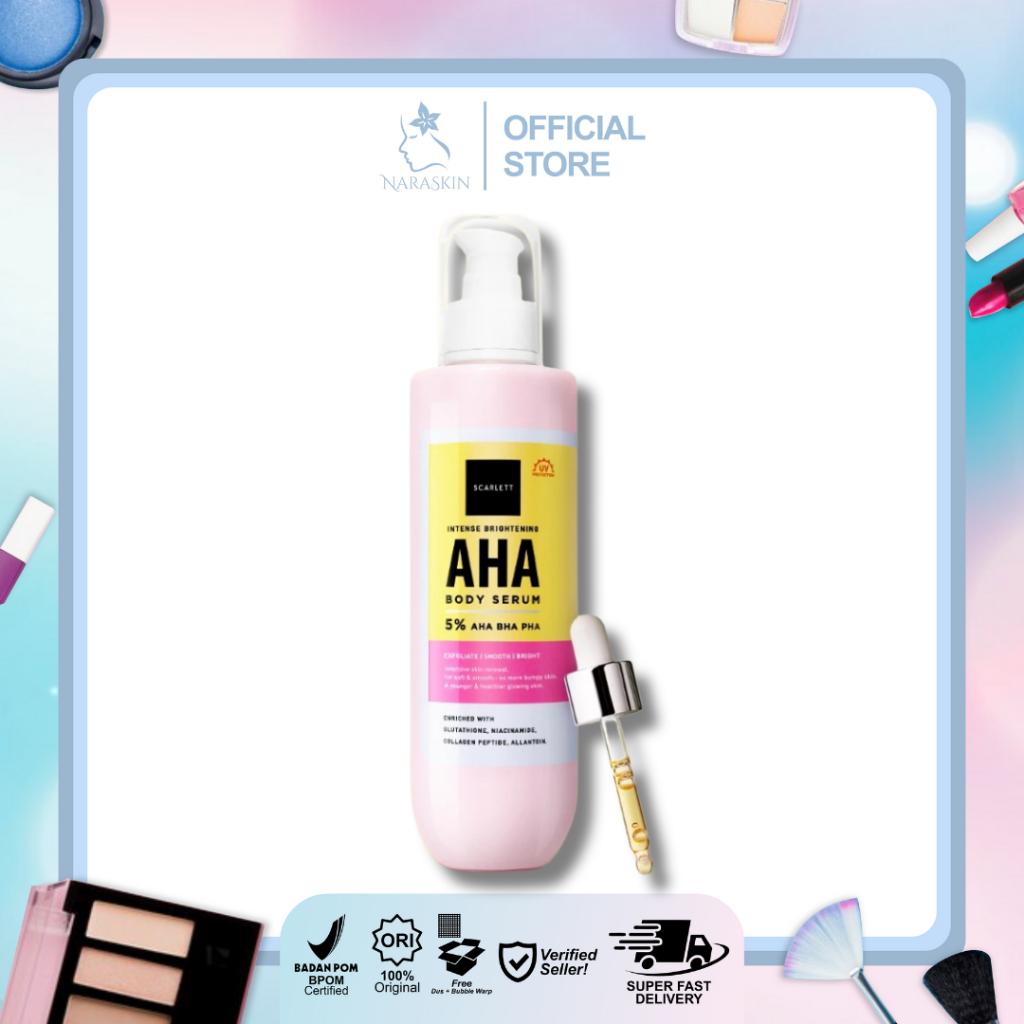 Jual Scarlett Whitening Intense Brightening AHA Body Serum 5% AHA BHA ...