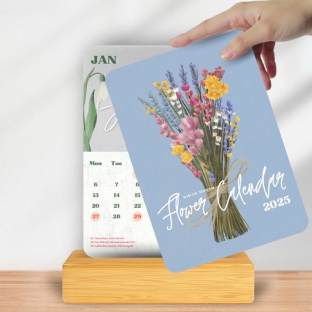 Jual Flower Calendar 2025 | Kalendar 2025 Nama Bunga di Setiap Bulan