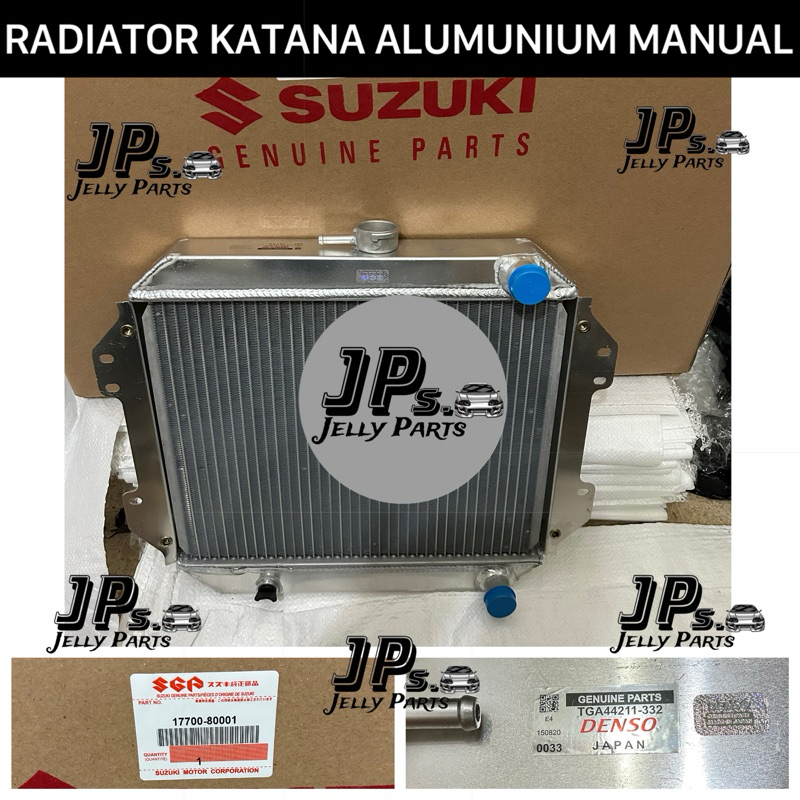 Jual RADIATOR ASSY SUZUKI KATANA MANUAL ALUMUNIUM ASLI ORIGINAL DENSO ...
