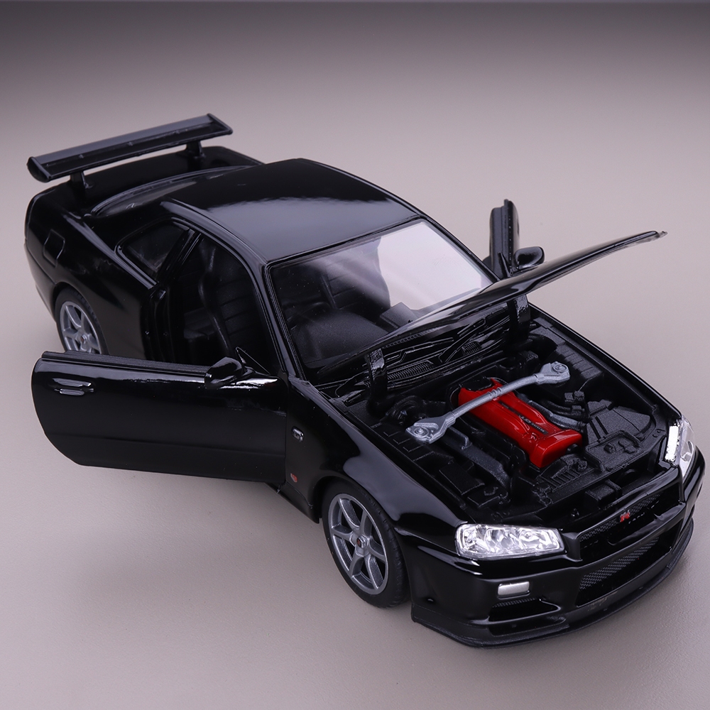 Jual Welly 1:24 Nissan Skyline GT-R R34 GTR Miniatur Mobil Diecast ...