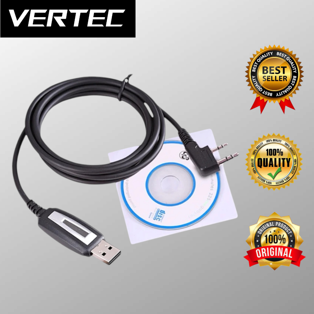 Jual Kabel Program HT Baofeng UV5R UV82 Compatible untuk VERTEC VT-5R ...