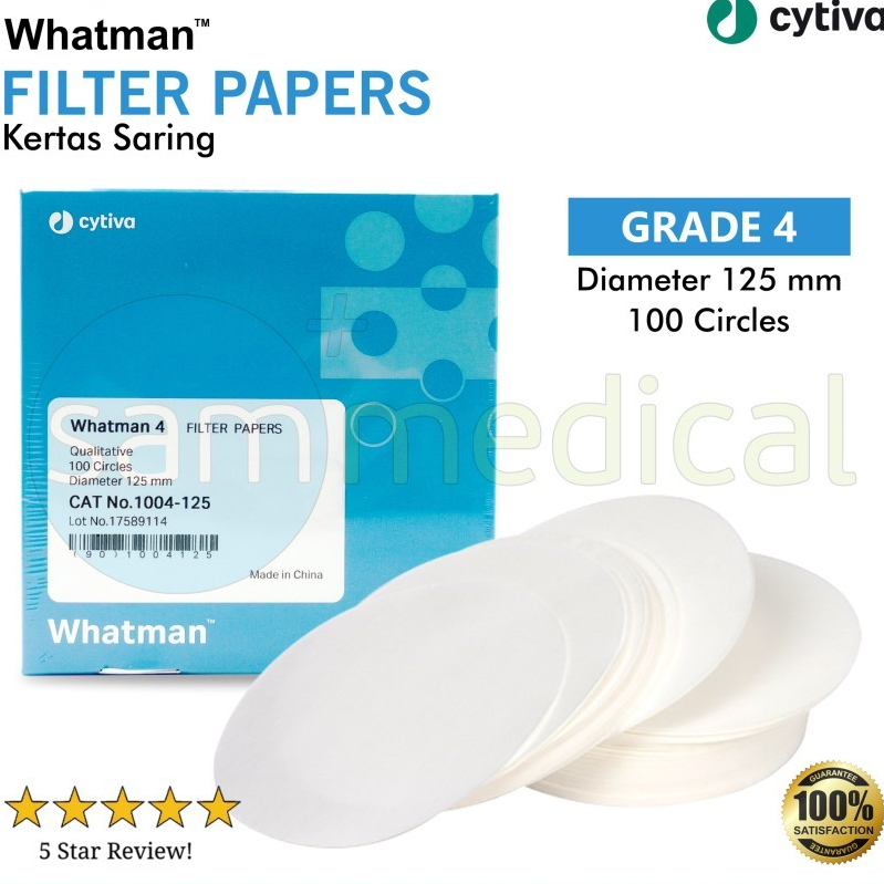 Jual Whatman Filter Paper / Kertas Saring - Diameter 125mm / Kertas Lab ...