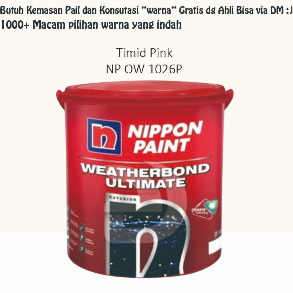 Jual Nippon Weathernond Ultimate 2.5L - Timid Pink NP OW 1026P (Tinting ...