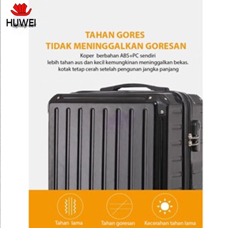 Jual HUWEI A801/972 KOPER ZIPPER KAPASITAS BESAR 18 INCH KOPER TRAVEL ...