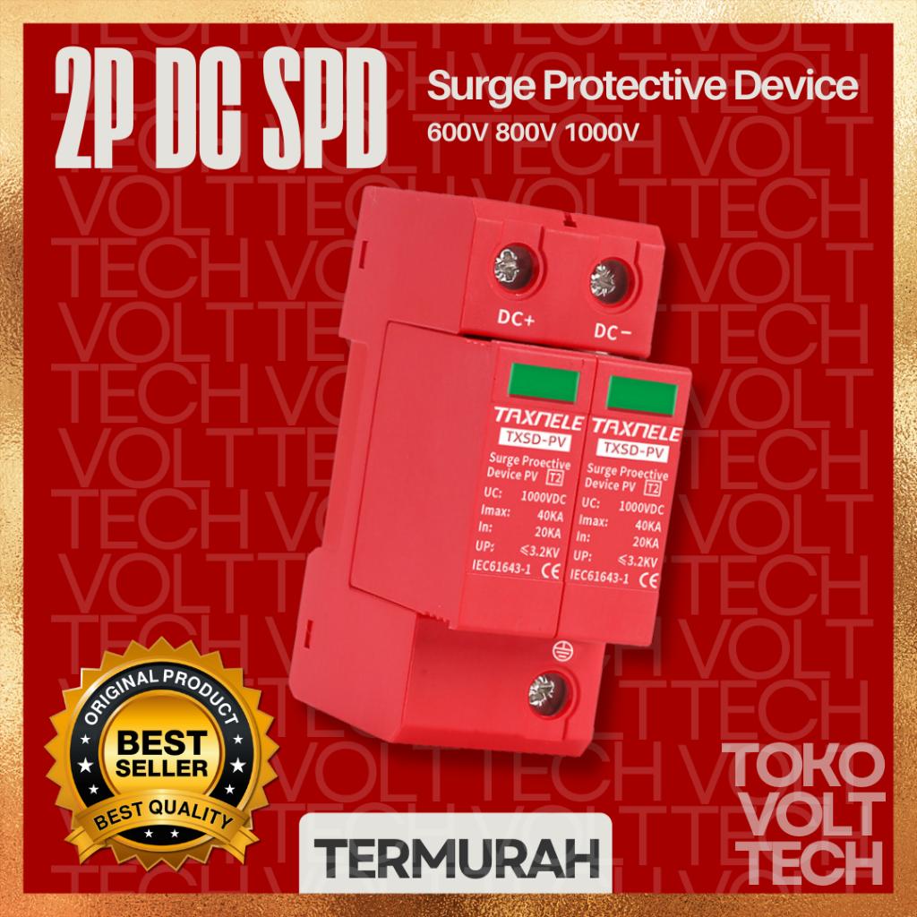 Jual DC SPD Lightning Surge Protective Device 2P 40KA 60KA 600V 800V ...