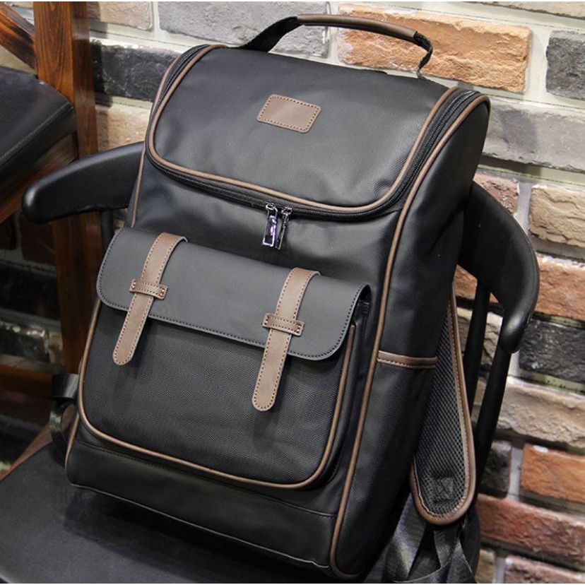 Jual Tas Ransel Pria BUY 1 Get 2 Import Leather Waterproof Backpack ...