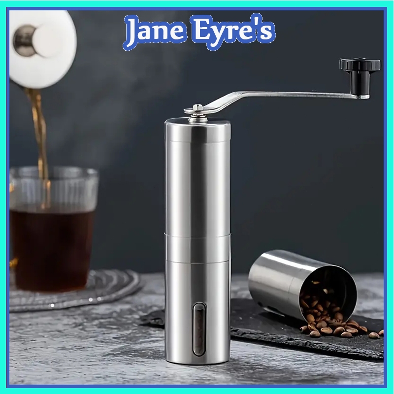 Jual 1pc Manual Coffee Grinder - Stainless Steel, Portable Round Hand ...