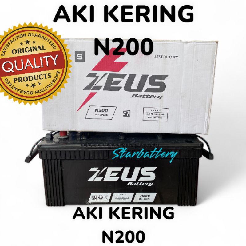 Jual AKI N200 KERING AKI KAPAL/AKI TRUCK/AKI GENSET/AKI ALAT BERAT/AKI