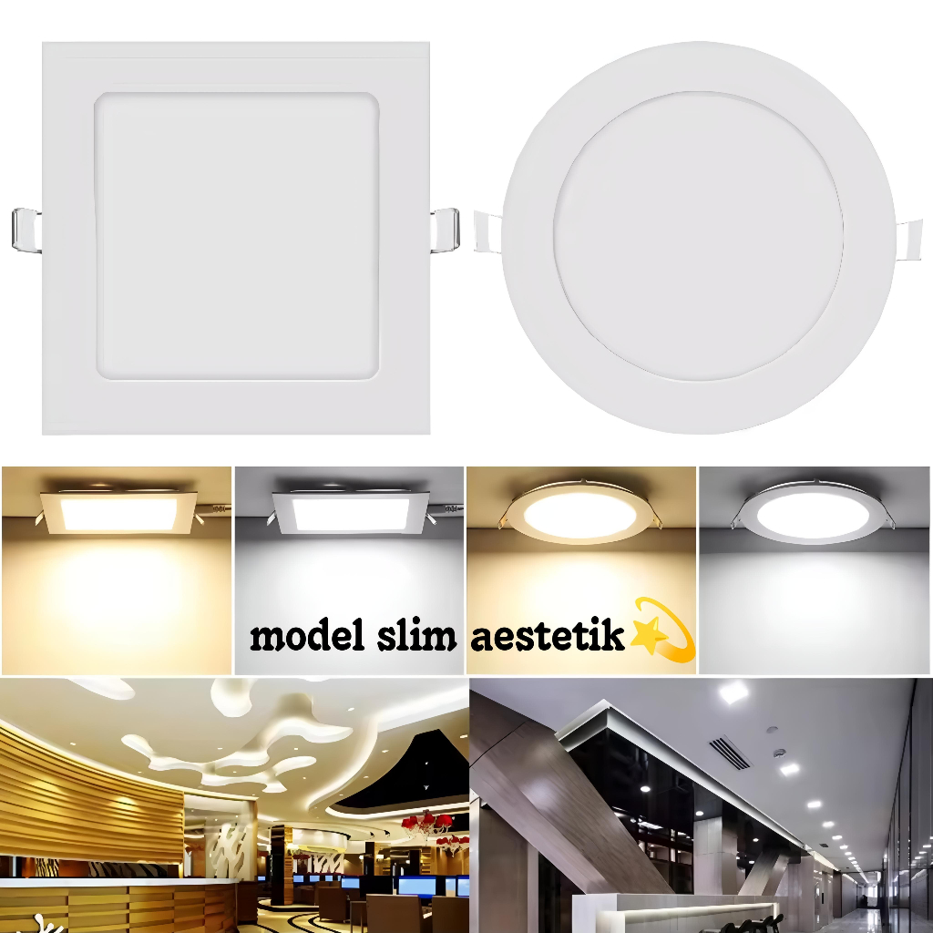 Baytron 3W 6W 12W 18W LED Panel - Neutral White, 6 Watt