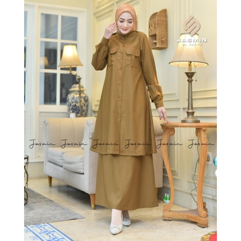 Jual jasminbyhazira R.022. STELAN ROK KHEKY, PNS, PEMDA.BAJU KERJA ...