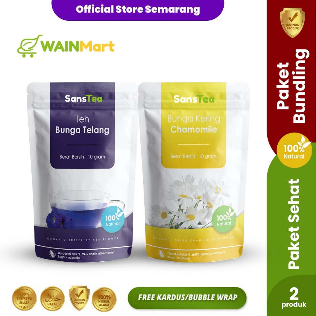Jual [PAKET SEHAT] - Teh Bunga Chamomile & Bunga Telang Minuman ...
